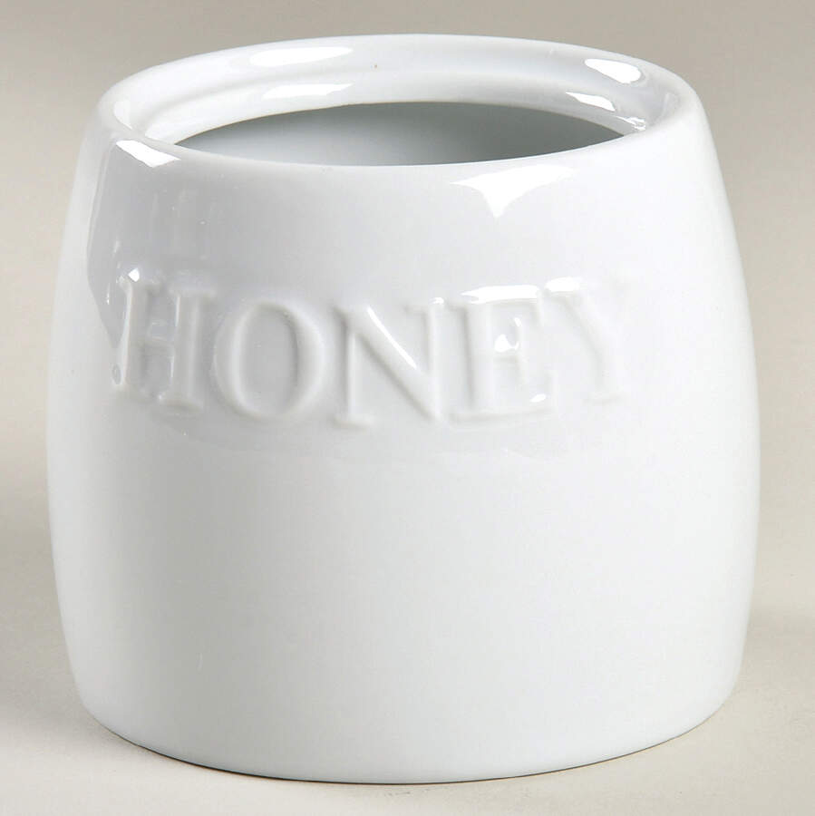 Everyday White (Porcelian) Honey Pot No Lid by Fitz and Floyd-1