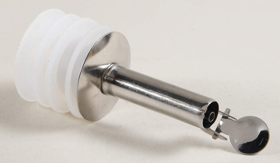 Everyday White (Porcelian) Stopper for Vinegar/Oil by Fitz and Floyd-1