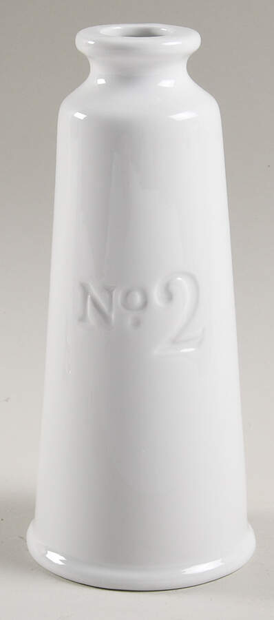 Everyday White (Porcelian) Vinegar No Stopper by Fitz and Floyd-1