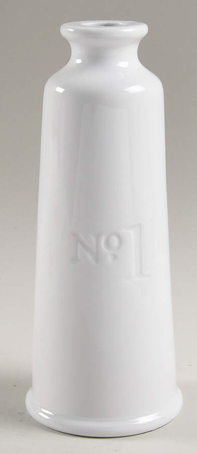 Everyday White (Porcelian) Oil Cruet No Stopper by Fitz and Floyd-1