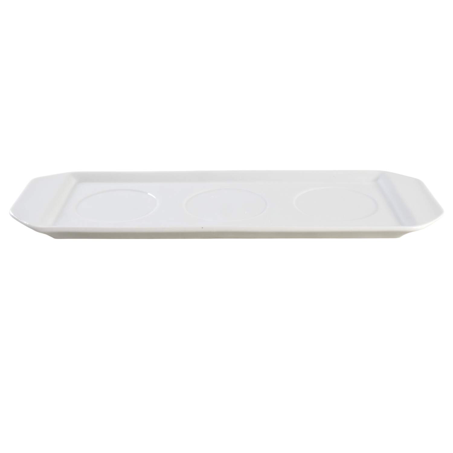Everyday White (Porcelian) Tray for 10pc Condiment Jar Set by Fitz and Floyd-1