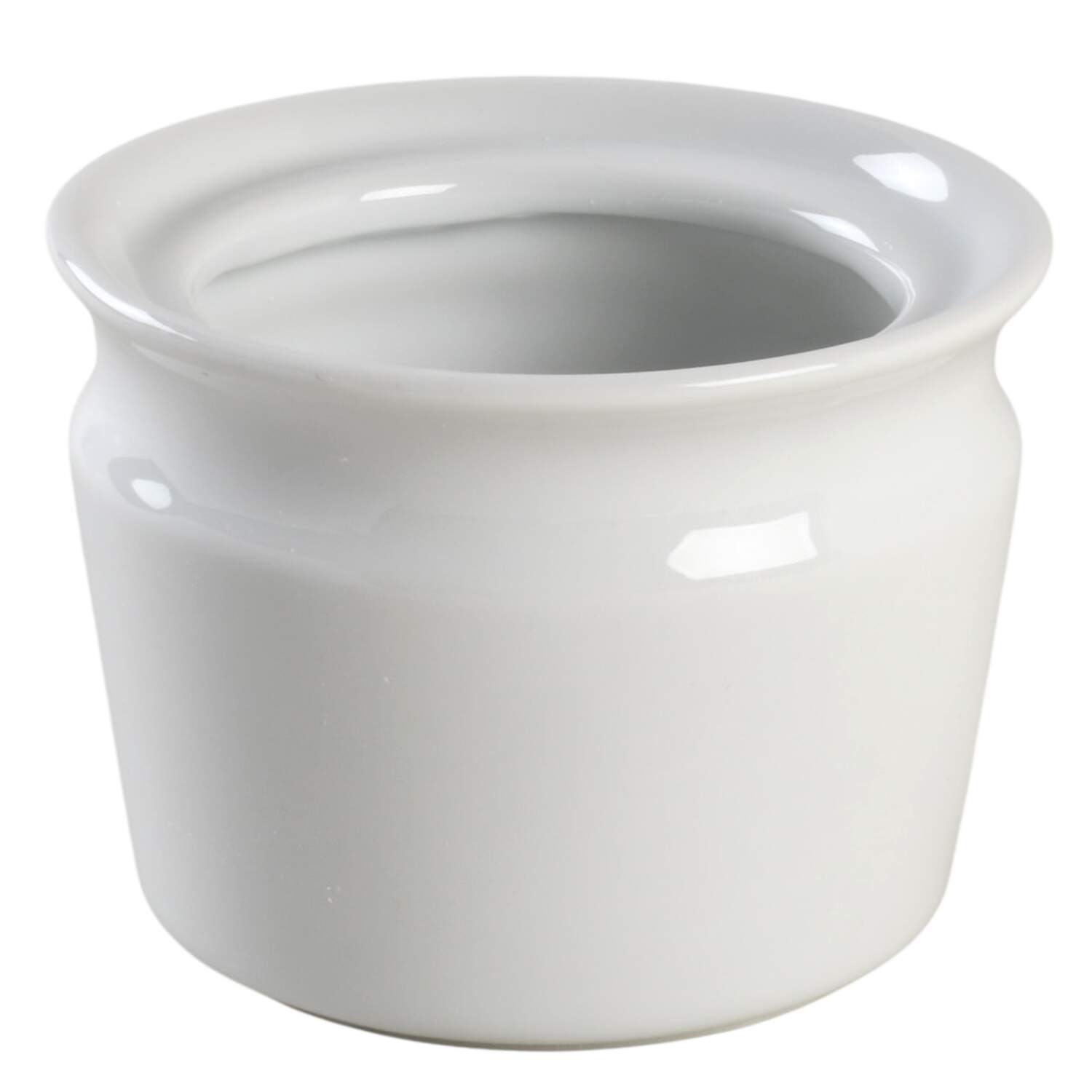 Everyday White (Porcelian) Condiment Jar No Lid by Fitz and Floyd-1