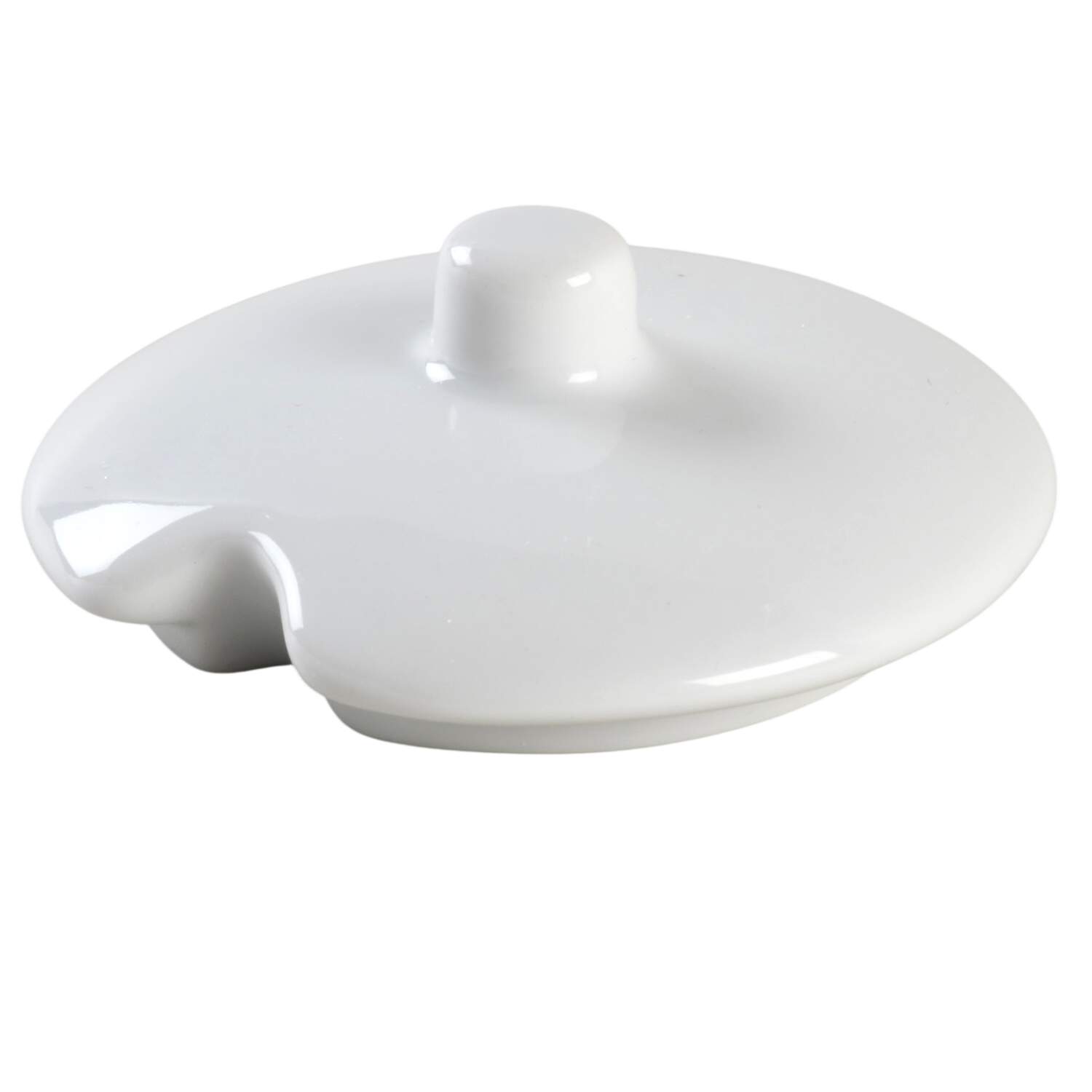 Everyday White (Porcelian) Lid for Condiment Jar by Fitz and Floyd-1