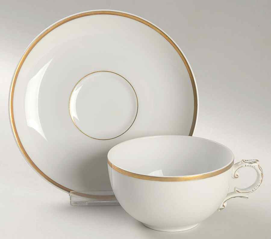 061 Flat Cup & Saucer Set by Furstenberg-1