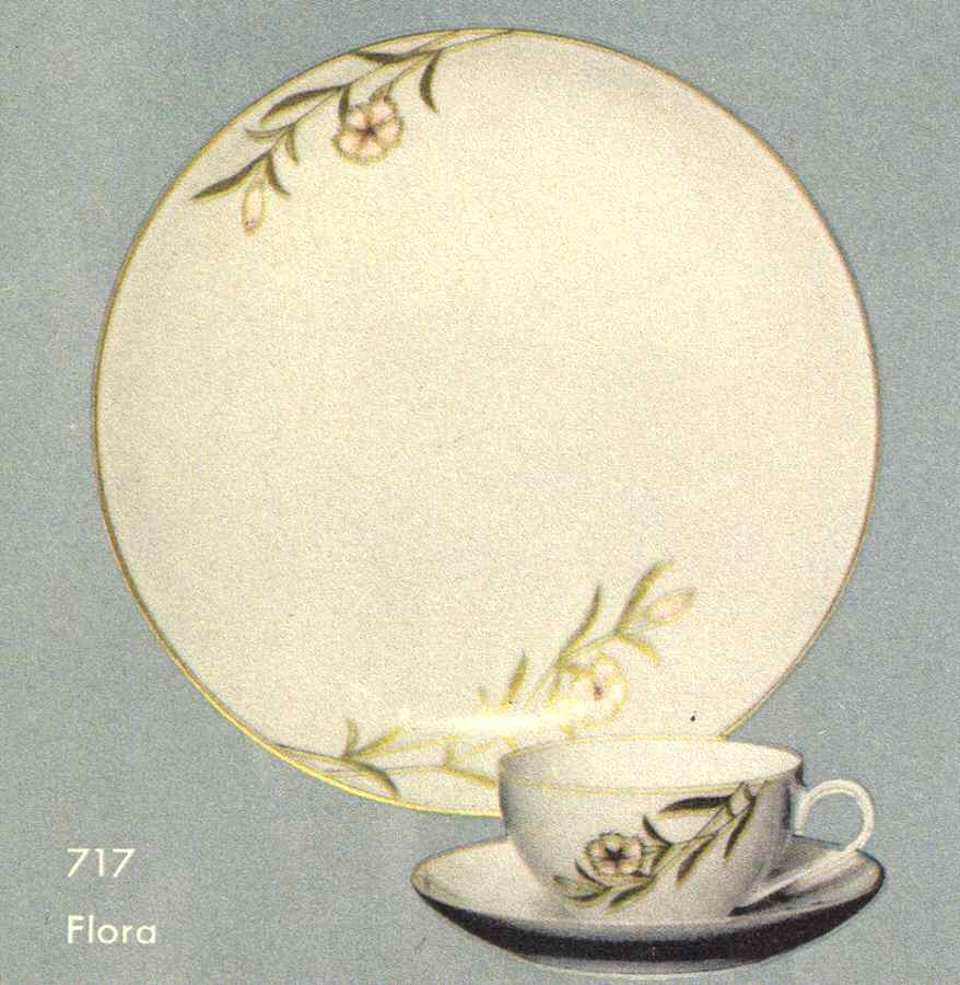 Flora (Coupe Shape) Dinner Plate by Fukagawa-1