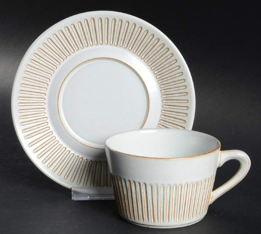 Cleopatra Flat Cup & Saucer Set by Fris (Holland)-1
