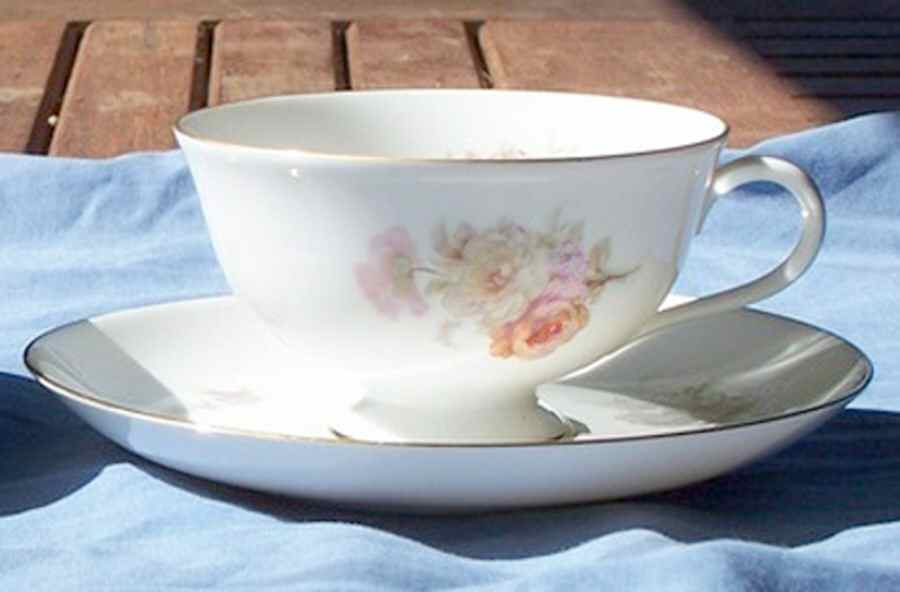 02637 Footed Cup & Saucer Set by Furstenberg-1