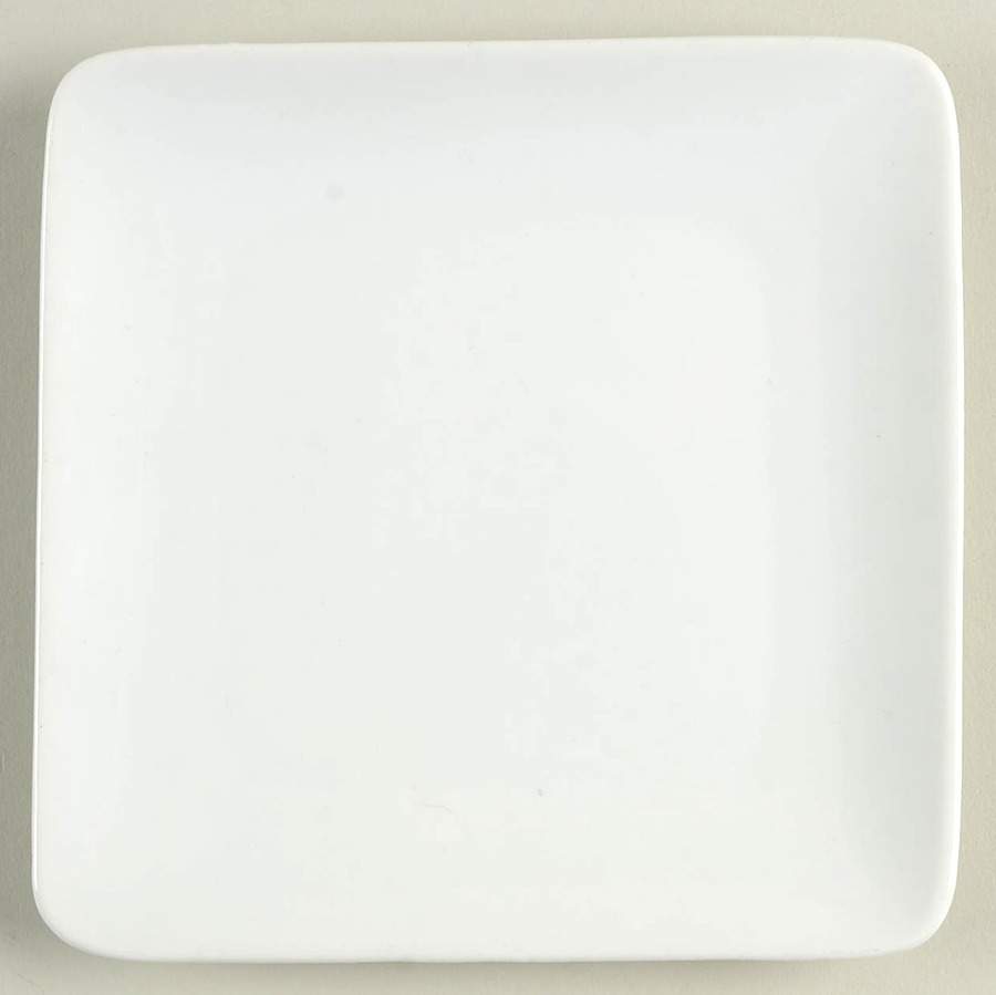 Everyday White (Porcelian) Square Appetizer Plate by Fitz and Floyd-1