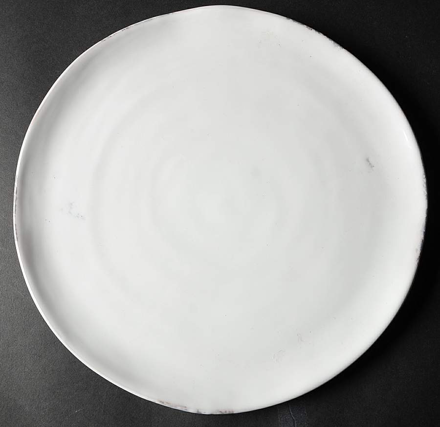 Festa Bianco White Dinner Plate by Fortunata-1