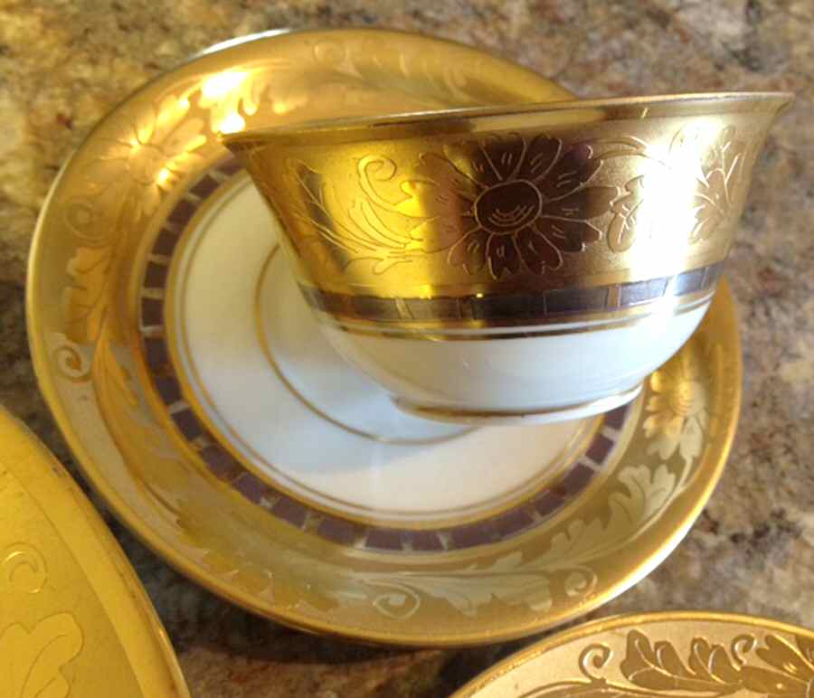 FR294 Flat Cup & Saucer Set by Franconia-Krautheim & Adelburg-1
