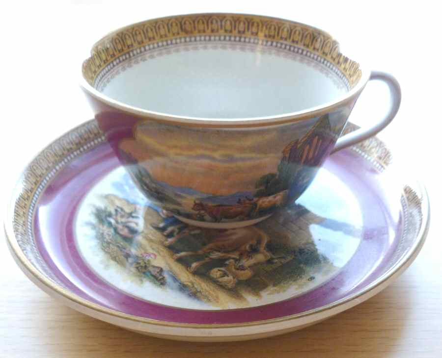 FPR2 Footed Cup & Saucer Set by F & R Pratt-1