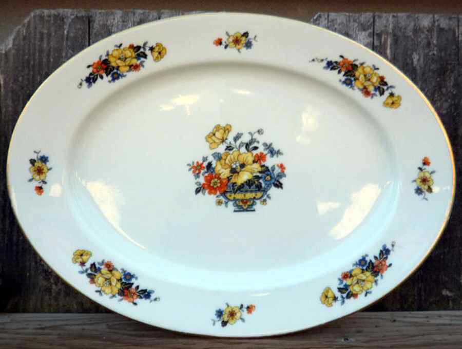 FR298 11" Oval Serving Platter by Franconia-Krautheim & Adelburg-1