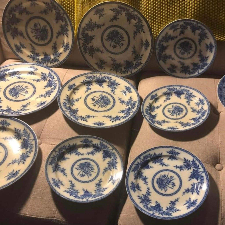 Bombay Dinner Plate by Furnivals-1