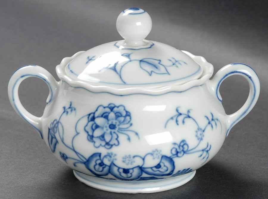 Deutsch Blau Sugar Bowl & Lid by Furstenberg-1