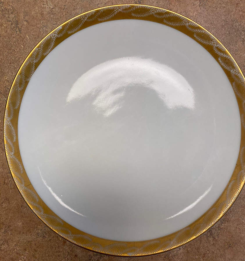 Gold Lichen Bread & Butter Plate by Fukagawa-1