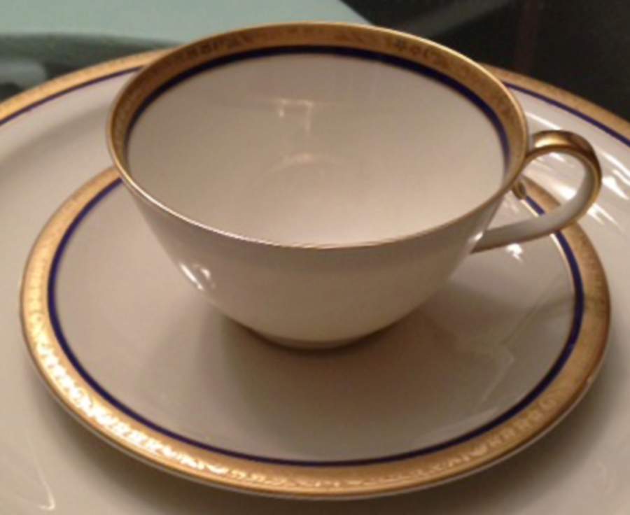FR312 Flat Cup & Saucer Set by Franconia-Krautheim & Adelburg-1
