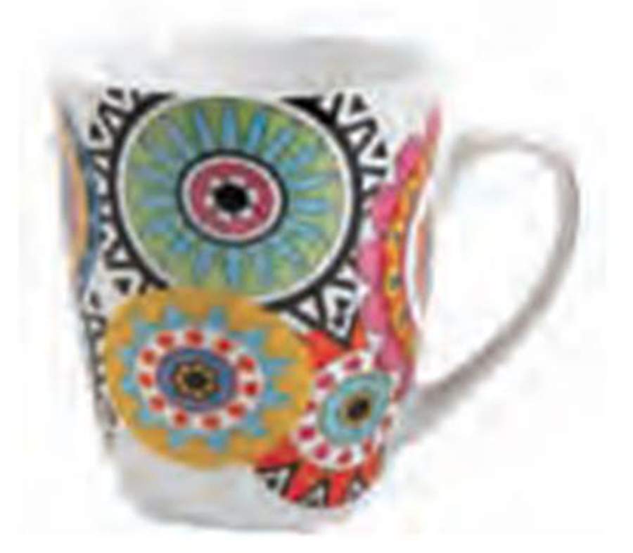 Sunshine Stripes Mosaic Mug by French Bull-1