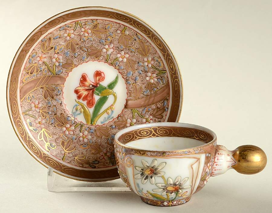 FSV1 Flat Demitasse Cup & Saucer Set by Fischer Vilmos-1
