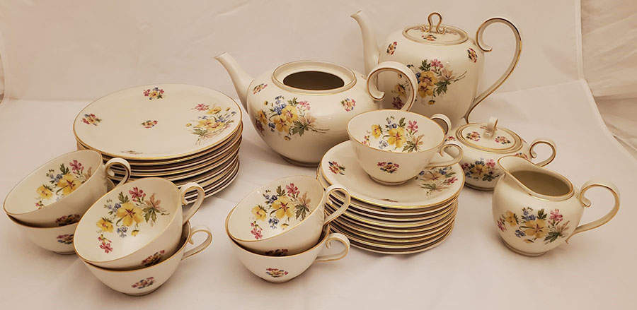 FR326 Flat Cup & Saucer Set by Franconia-Krautheim & Adelburg-1
