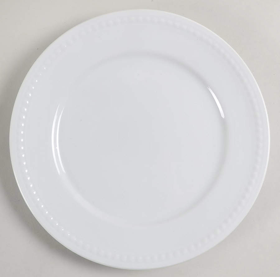 Everyday White Beaded Salad Plate by Fitz and Floyd-1