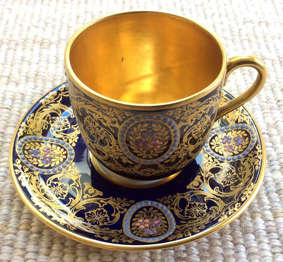 6692 Flat Demitasse Cup & Saucer Set by Franconia-Krautheim & Adelburg-1