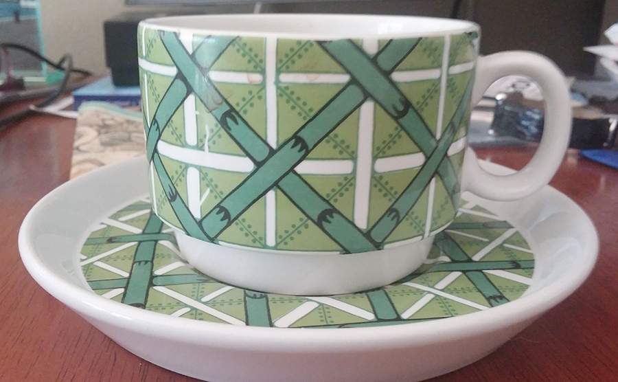 FPZ4 Flat Cup & Saucer Set by Franco Pozzi Ceramica-1