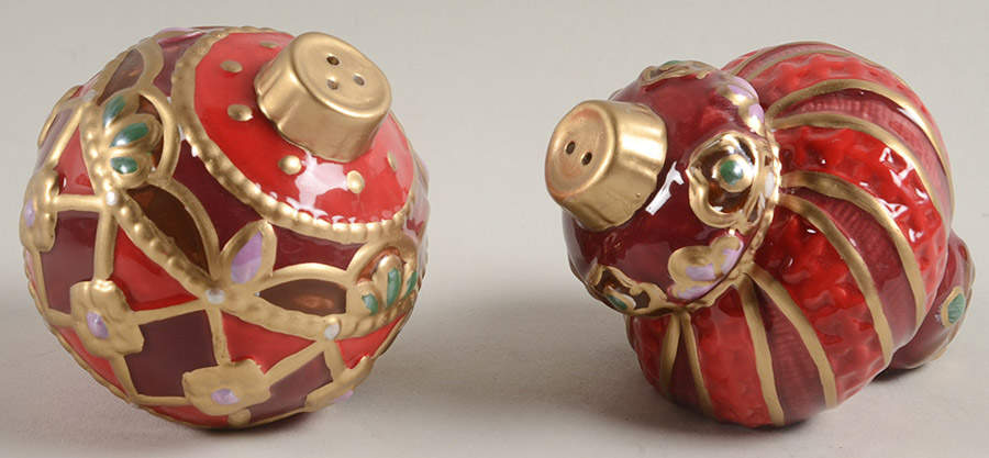 Renaissance Holiday Figural Salt & Pepper Set by Fitz and Floyd-1