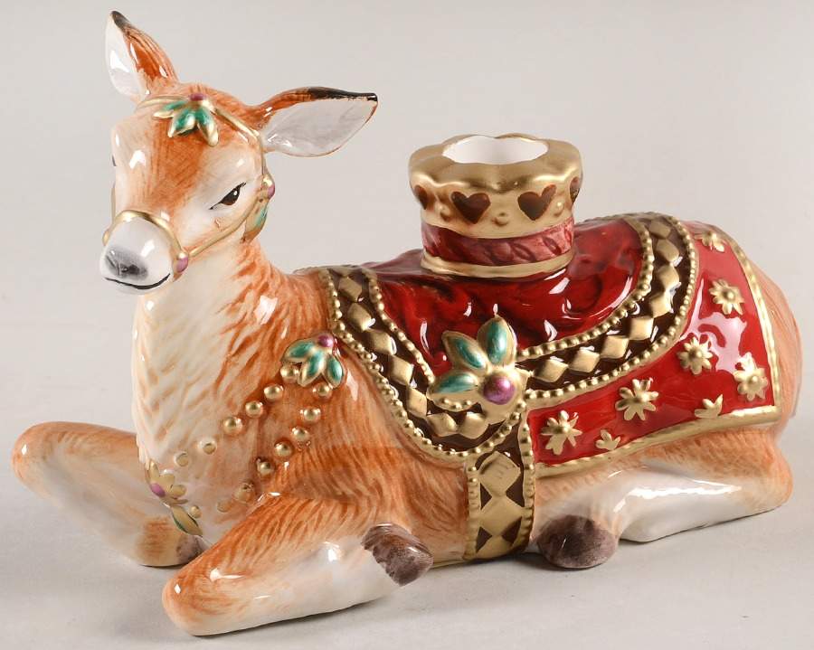Renaissance Holiday Figural Candlestick by Fitz and Floyd-1