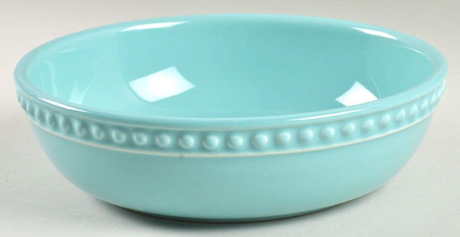 Delmar Turquoise 8" Individual Pasta Bowl by Fapor (Portugal)-1
