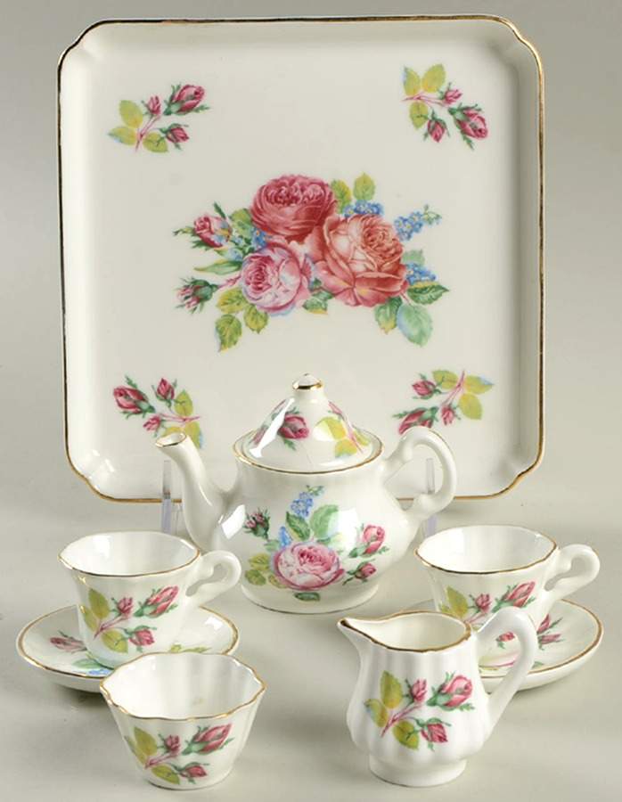 F3C2 (9 Piece) Child's Tea Set by Fine English China-1