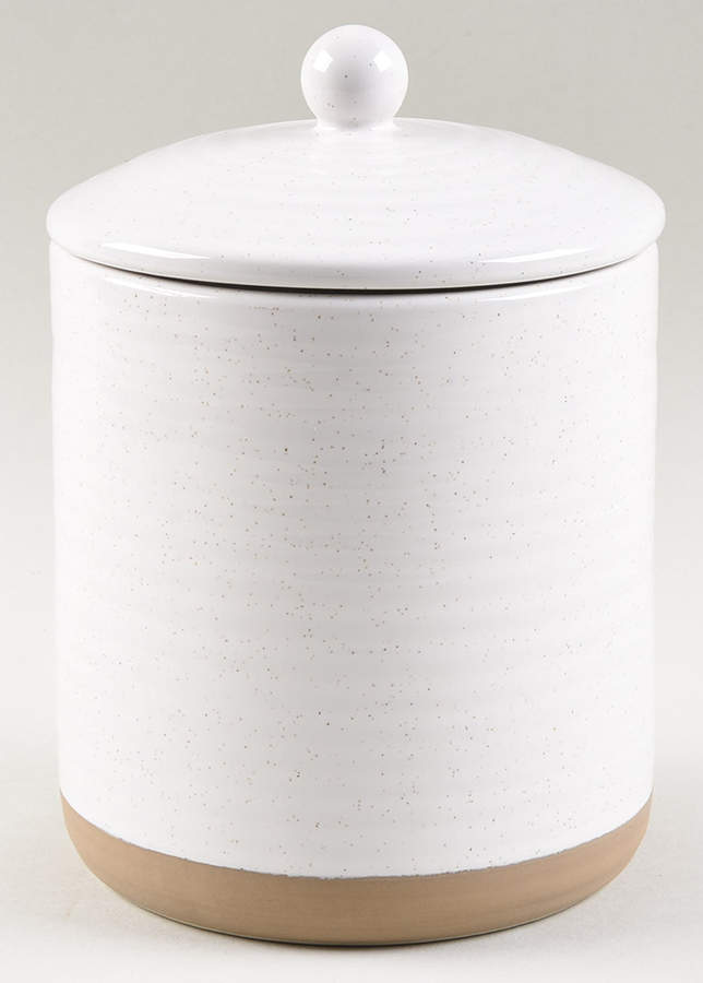 Farmstead White Medium Canister & Lid by Food Network-1
