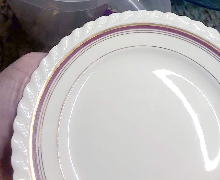Sapphire-Red Bread & Butter Plate by Franconia-Krautheim & Adelburg-1