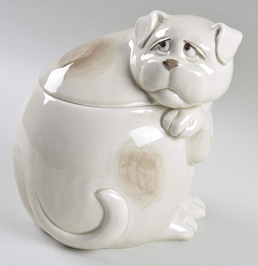 The Little Mutts Cookie Jar & Lid by Fitz and Floyd-1