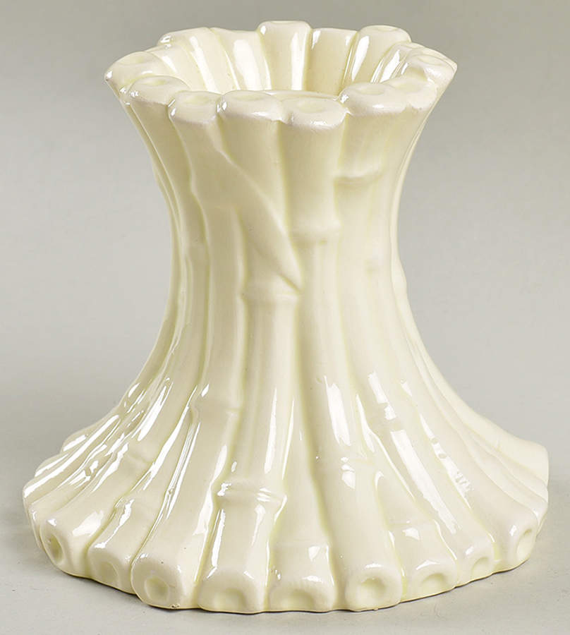 Bamboo Cream Small Candlestick by Fitz and Floyd-1
