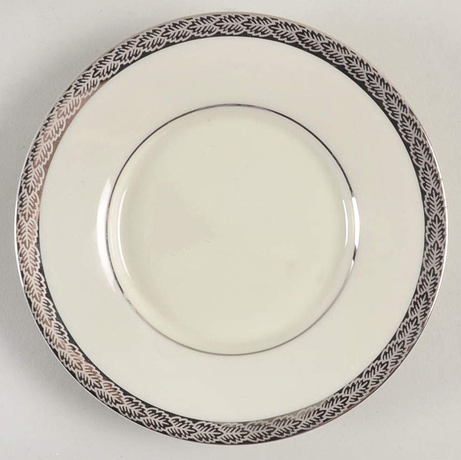 Roanoke (Platinum) Saucer by Fitz and Floyd-1