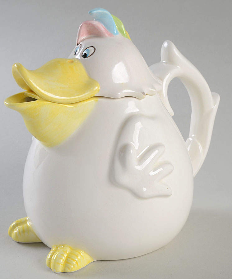 Goony Bird Teapot & Lid by Fitz and Floyd-1