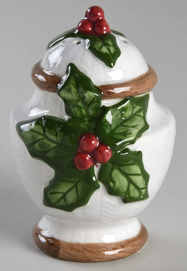 Holly Herringbone Pepper Shaker by Fitz and Floyd-1