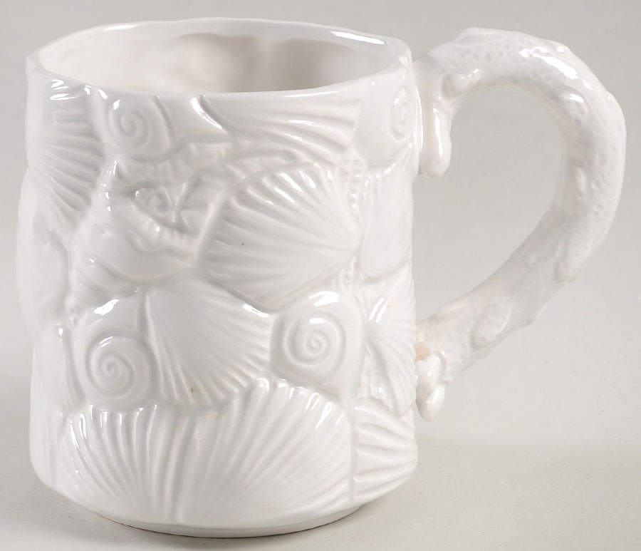 Island Shells White Mug by Fitz and Floyd-1