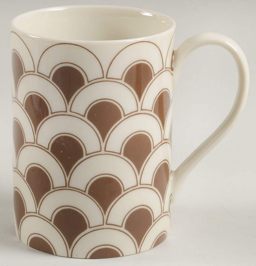 Topiary Cognac (Brown) Mug by Fitz and Floyd-1