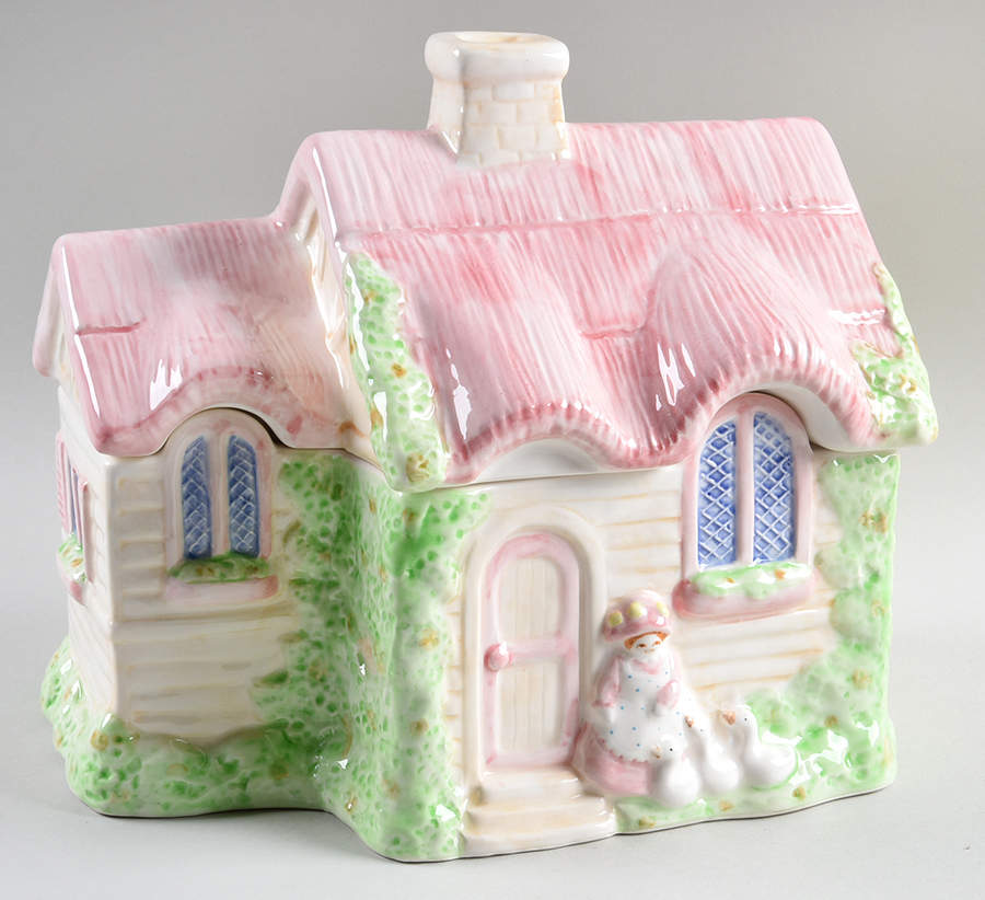 Village Green House Large Canister & Lid by Fitz and Floyd-1