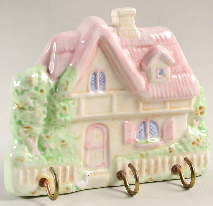 Village Green House Wall Hanging Key Holder by Fitz and Floyd-1