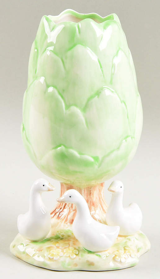 Village Green House 6" Vase by Fitz and Floyd-1