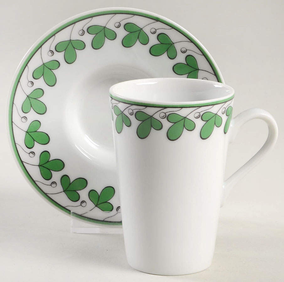 FIT152 Flat Demitasse Cup & Saucer Set by Fitz and Floyd-1