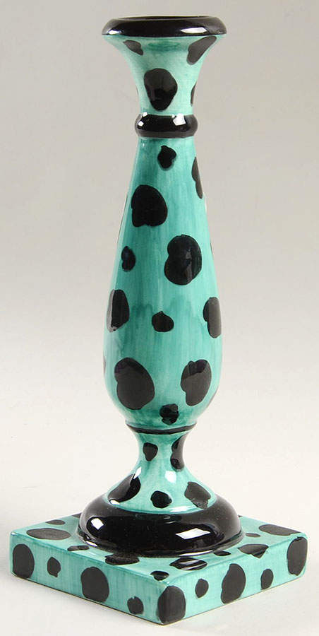 Leopard 9" Tall Candlestick by Fitz and Floyd-1