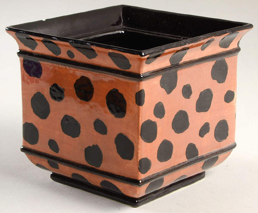 Leopard Square Box No Lid by Fitz and Floyd-1