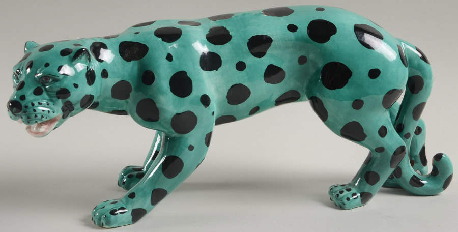Leopard Figurine by Fitz and Floyd-1