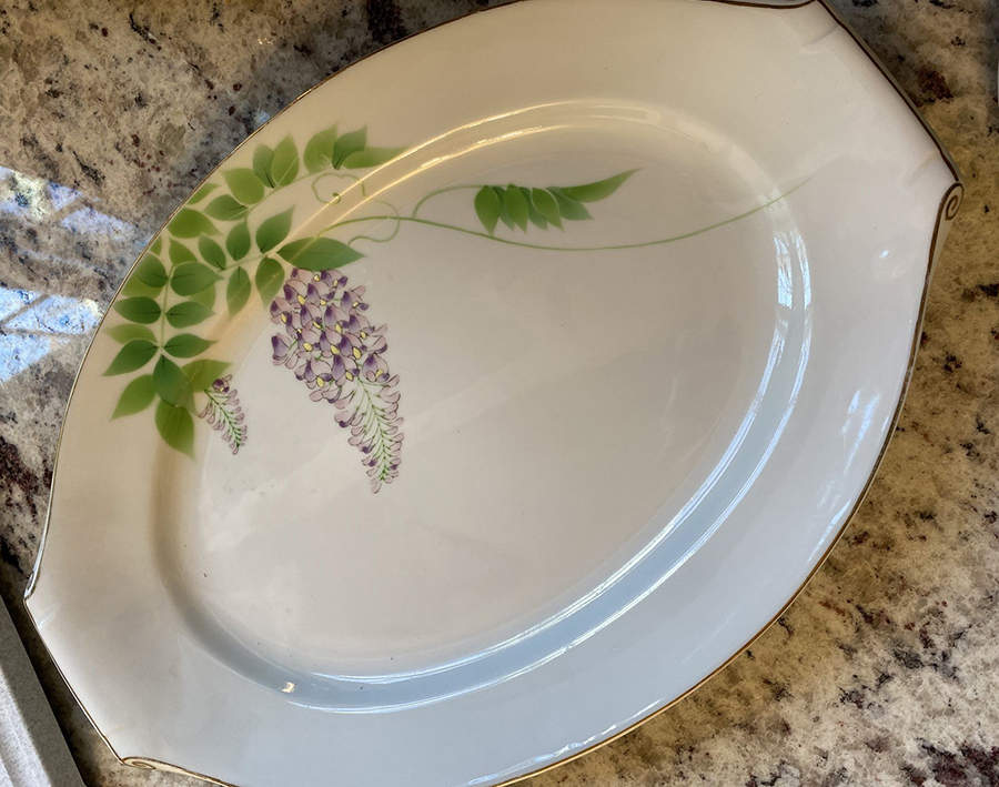 FUK91 13" Oval Serving Platter by Fukagawa-1