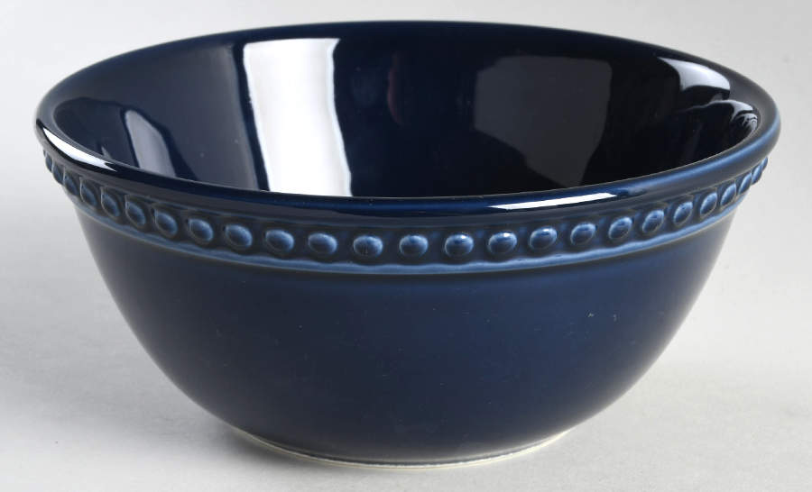 Delmar Dark Blue 7" Round Serving Bowl by Fapor (Portugal)-1