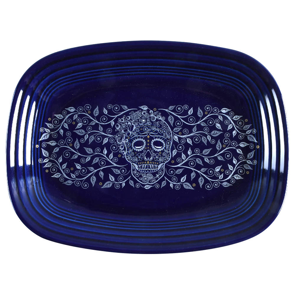 Fiesta Skull and Vine Twilight 11" Rectangular Serving Platter by Fiesta Tableware Company-1