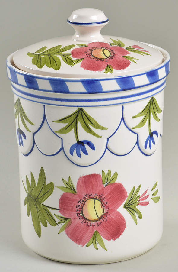 FIT183 Medium Canister & Lid by Fitz and Floyd-1